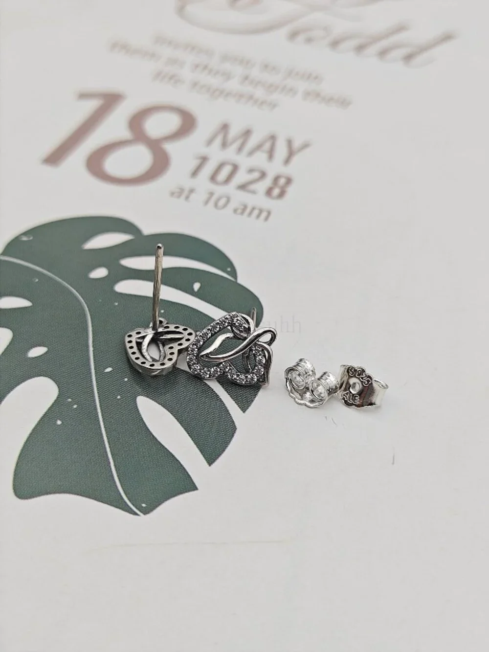 Pandora Entwined Heart & Butterfly Stud Earrings